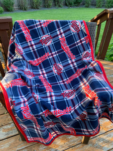 Minnesota Twins plaid blanket